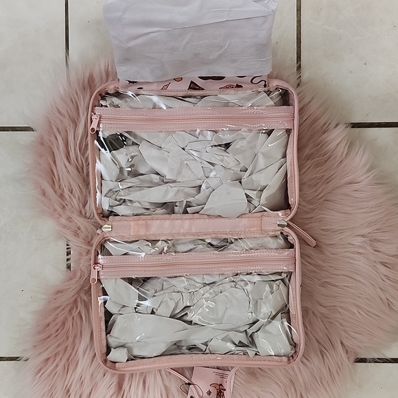 Brand New TENDER LOVE + CARRY DOUBLE SIDED ZIPPERED TRAVEL COSMETIC BAG - Picture 6 of 7